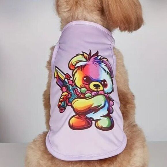 Bear Graphic T-Shirt Dog Cat Pet‎ Medium Shirt NWOT - Picture 1 of 4